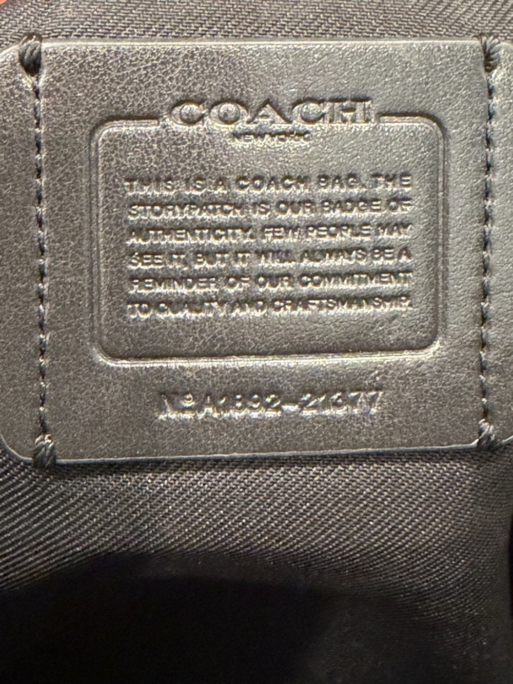 Coach Black Leather Crossbody Shoulder Bag - Picture 5 of 14